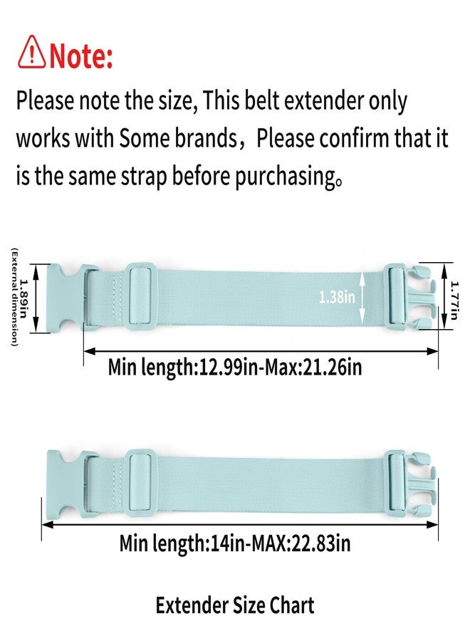 FODOKO Belt Bag Fanny Pack Extender Adjustable Elastic Strap, Belt Extender for Waist Bum Bag Compatible with Everywhere Belt Bag Mintgreen - Image 5